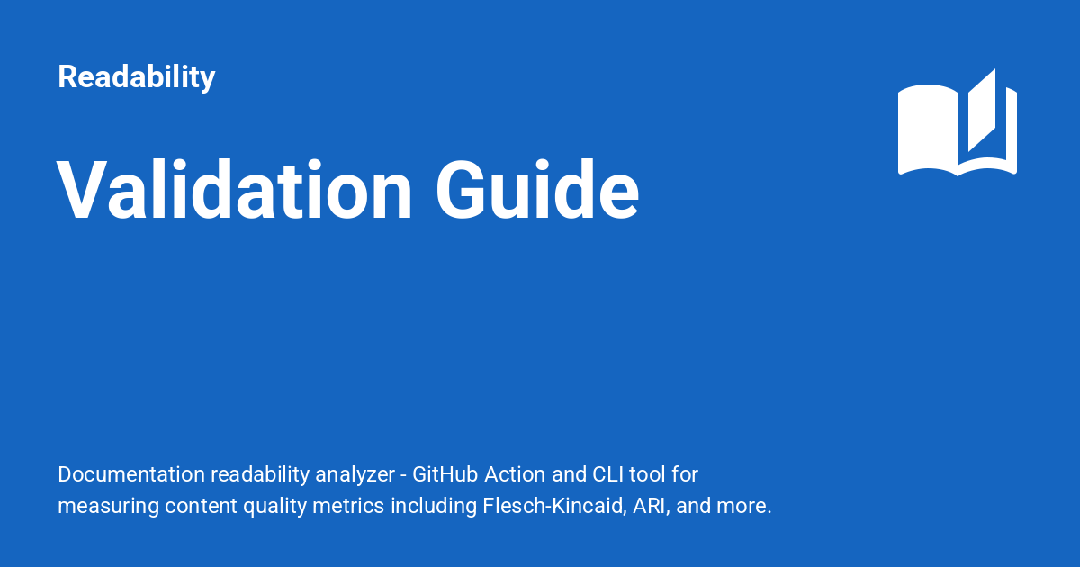 Validation Guide - Readability